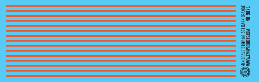 Scale Striping Set 4in Dark Orange