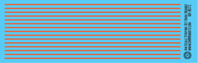 N Scale - Scale Striping Set 4in Dark Orange