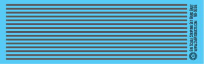 N Scale - Scale Striping Set 6in Dark Gray
