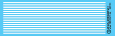 N Scale - Scale Striping Set 6in White
