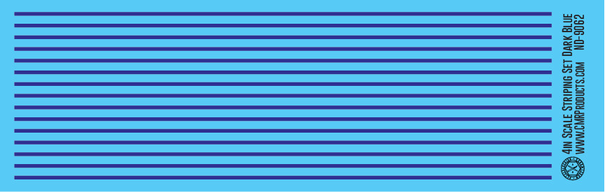 Scale Striping Set 4in Dark Blue