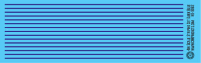 HO Scale - Scale Striping Set 4in Dark Blue