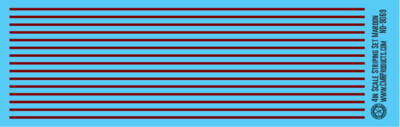 Scale Striping Set 4in Maroon