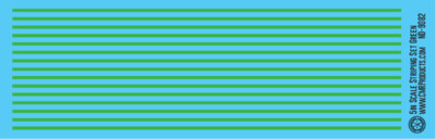 N Scale - Scale Striping Set 5in Green
