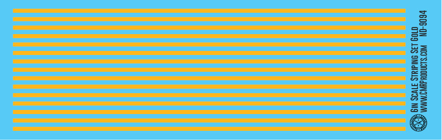 Scale Striping Set 6in Gold