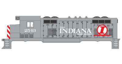 Indiana Railroad CF7 Grey Scheme Decals