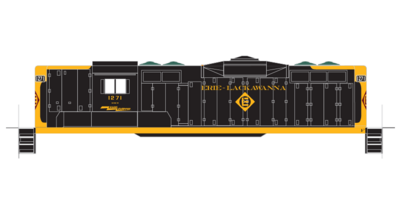 Erie Lackawanna GP7/GP9 Ex Erie Patchout 2