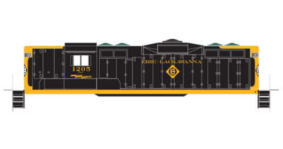 Erie Lackawanna GP7/GP9 Ex Erie Patchout