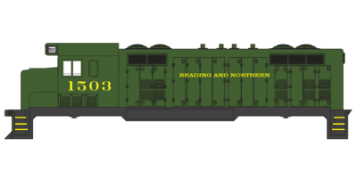 Reading Northern CF7 Green Scheme Decals