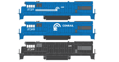 Conrail U23b Misc Patch Set Decals