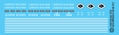 N Scale - Lehigh Railway U23B Decals