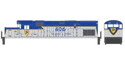 Delaware Hudson C420 Gray Blue Scheme Decals