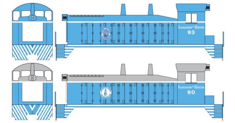 Lancaster Chester Switcher Locomotive Decals