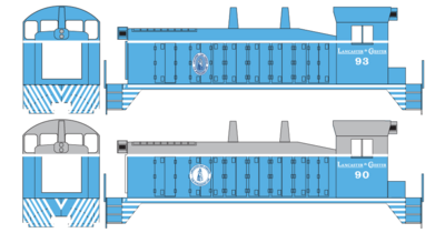 Lancaster Chester Switcher Locomotive Decals