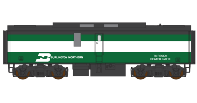 Burlington Northern Heater Car Decals