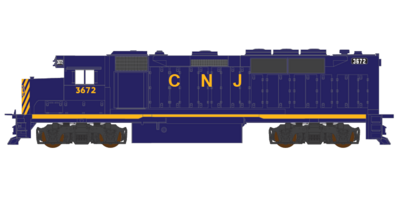 Central New Jersey GP40P Decals