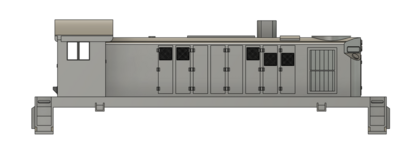 N Scale Alco T-6 Alt Vent Placement Locomotive Shell