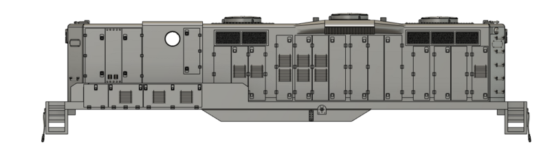 N Scale EMD GP9b Phase 3 with DB Locomotive Shell