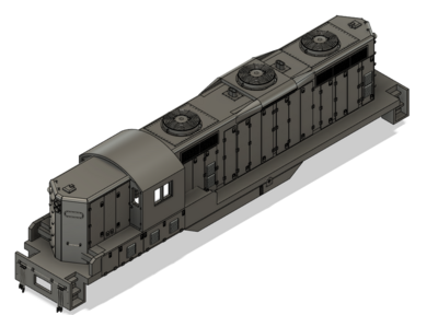 N Scale EMD GP9 Phase 3 with DB Locomotive Shell