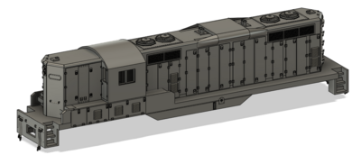 N Scale EMD GP10 Phase 2 with patched DB Locomotive Shell