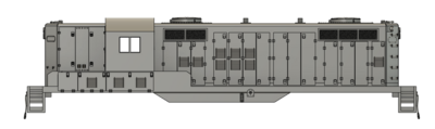 N Scale EMD GP9 Phase 3 no DB Locomotive Shell