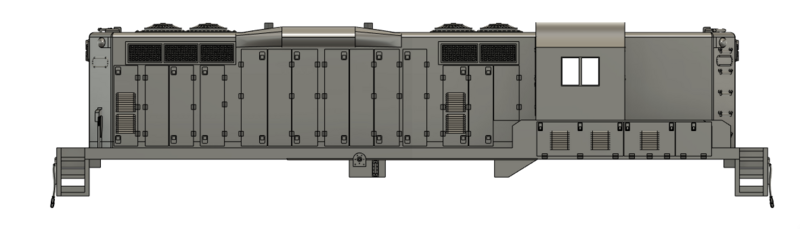 N Scale EMD GP10 Ph2 patched DB Short Sill Locomotive Shell
