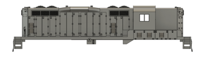 N Scale EMD GP10 Ph2 patched DB Short Sill Locomotive Shell