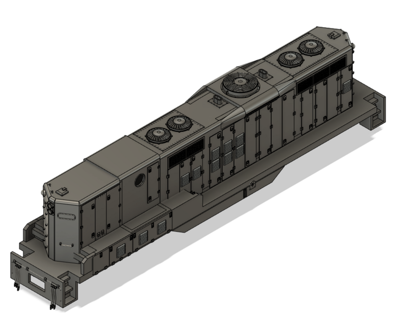 N Scale EMD GP9b Phase 2 with DB Locomotive Shell