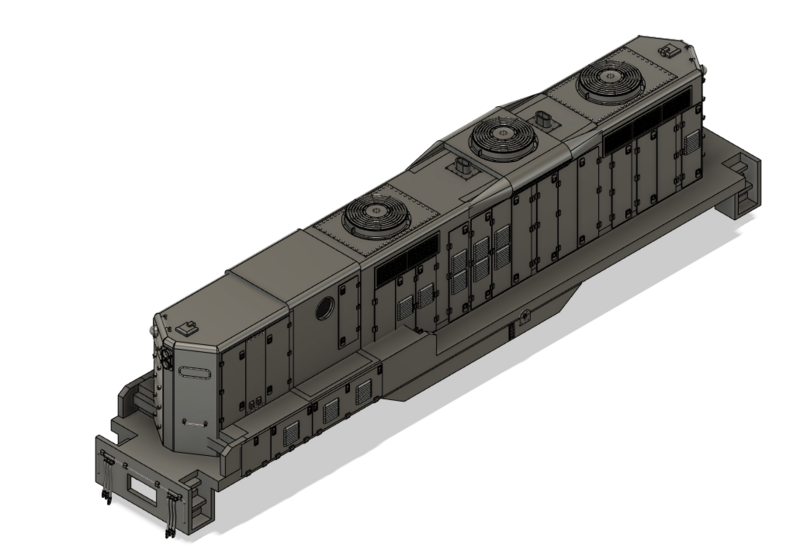 N Scale EMD GP9b Phase 3 with DB Locomotive Shell