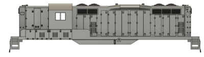 N Scale EMD GP10 Phase 3 with patched DB Locomotive Shell