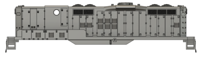 N Scale EMD GP9b Phase 2 with DB Locomotive Shell