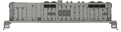 N Scale EMD BN GP9P2 B Unit Slug Style Handrail Locomotive Shell