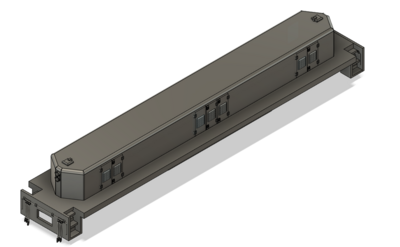 N Scale Santa Fe GP7 Slug and Frame Locomotive Shell