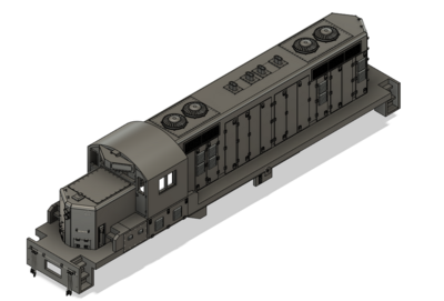 N Scale EMD SCL GP16 Rebuild Locomotive Shell