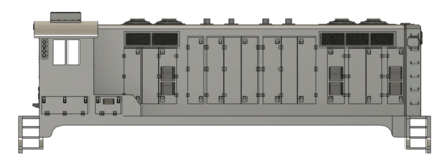 HO Scale - Santa Fe SWBLW Beep Shell Modern Version