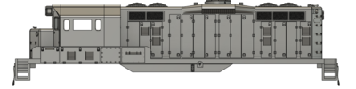 N Scale MEC GP9 Extended Cab Rebuild Locomotive Shell