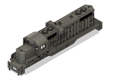 N Scale MILW GP20 Large Round Horst Locomotive Shell
