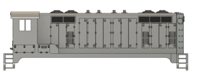 N Scale - Santa Fe SWBLW Beep Original Design Locomotive Shell