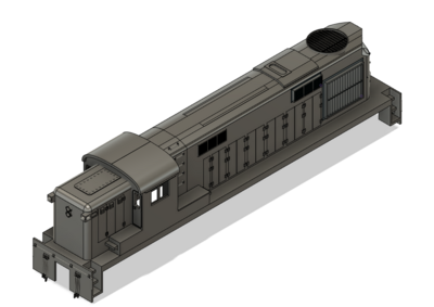 HO Scale - NKP AS-16m Alco Rebuild Locomotive Shell