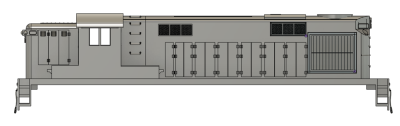 HO Scale - NKP AS-16m Alco Rebuild Locomotive Shell