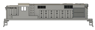 HO Scale - NKP AS-16m Alco Rebuild Locomotive Shell