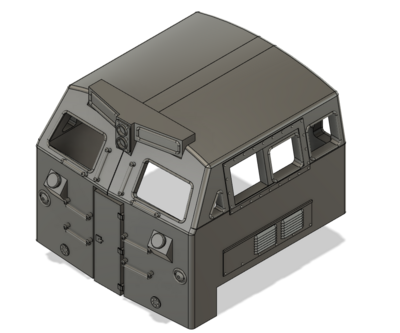 Locomotive Train Parts - GE BQ23-7 Cab