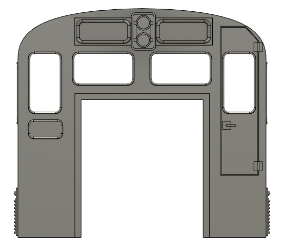 HO Scale Train Parts - CF7 Standard Round Cab