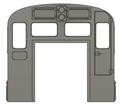 HO Scale Train Parts - CF7 Standard Round Cab
