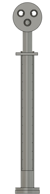 N Scale - Signal Tower 3 Light Round (Qty 2)