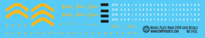 N Scale - Nickel Plate Road C420 Locomotive Decals