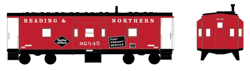 Reading Northern Fast Freight Caboose Decals