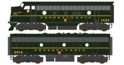Pennsylvania Railroad One Stripe F Unit Decals