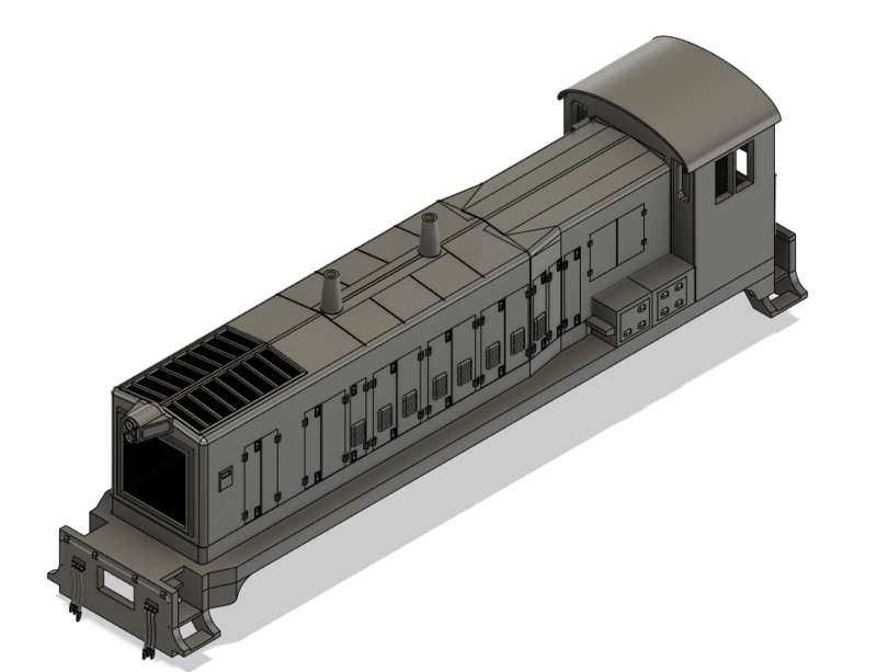 HO Scale - Baldwin VO1000m EMD Rebuild No Skirting