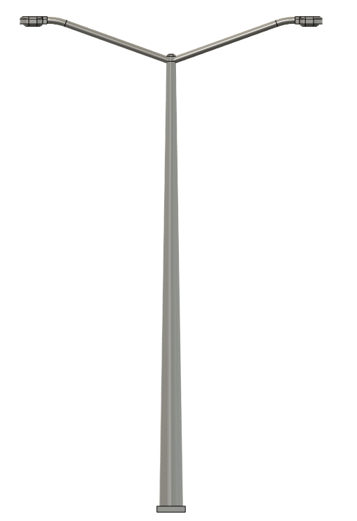 N Scale - Double Sided Street Light (Qty 4)